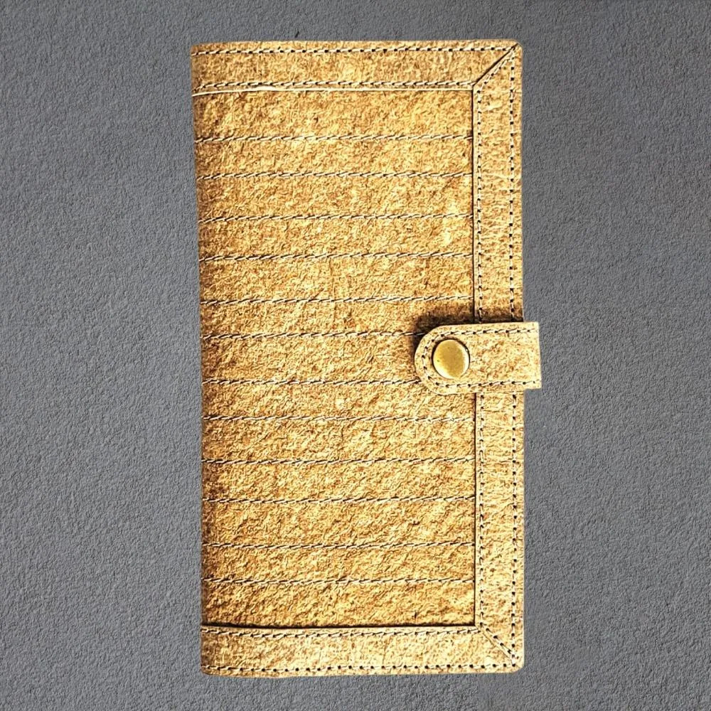 Beige Hand Wallet/Clutch | Textured Coconut Leather | Smart | Light Weight