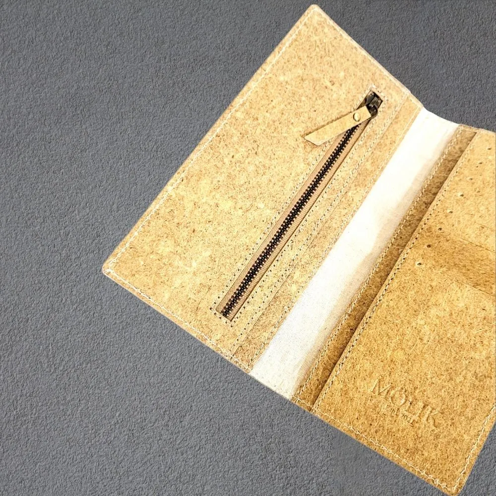 Beige Hand Wallet/Clutch | Textured Coconut Leather | Smart | Light Weight