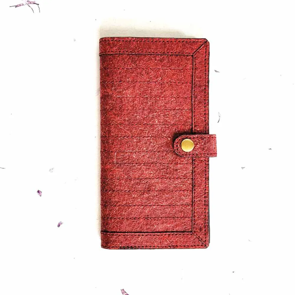 Beige Hand Wallet/Clutch | Textured Coconut Leather | Smart | Light Weight