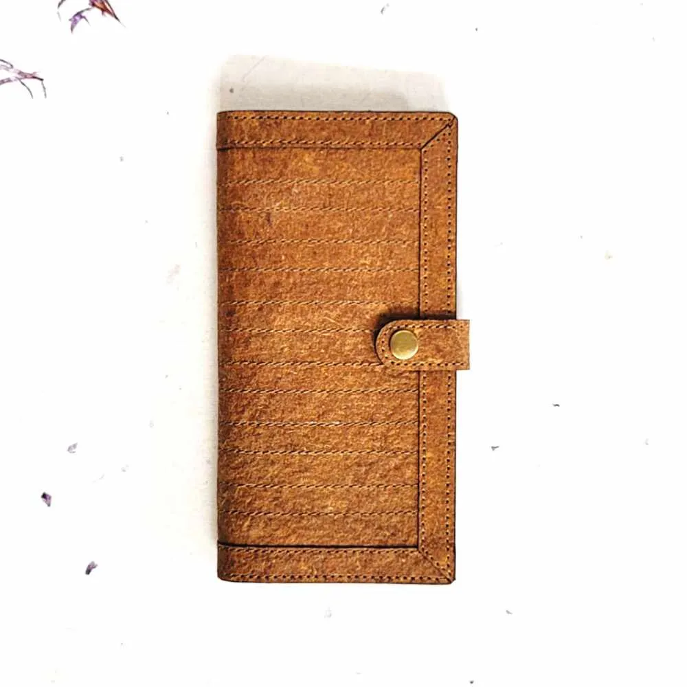 Beige Hand Wallet/Clutch | Textured Coconut Leather | Smart | Light Weight
