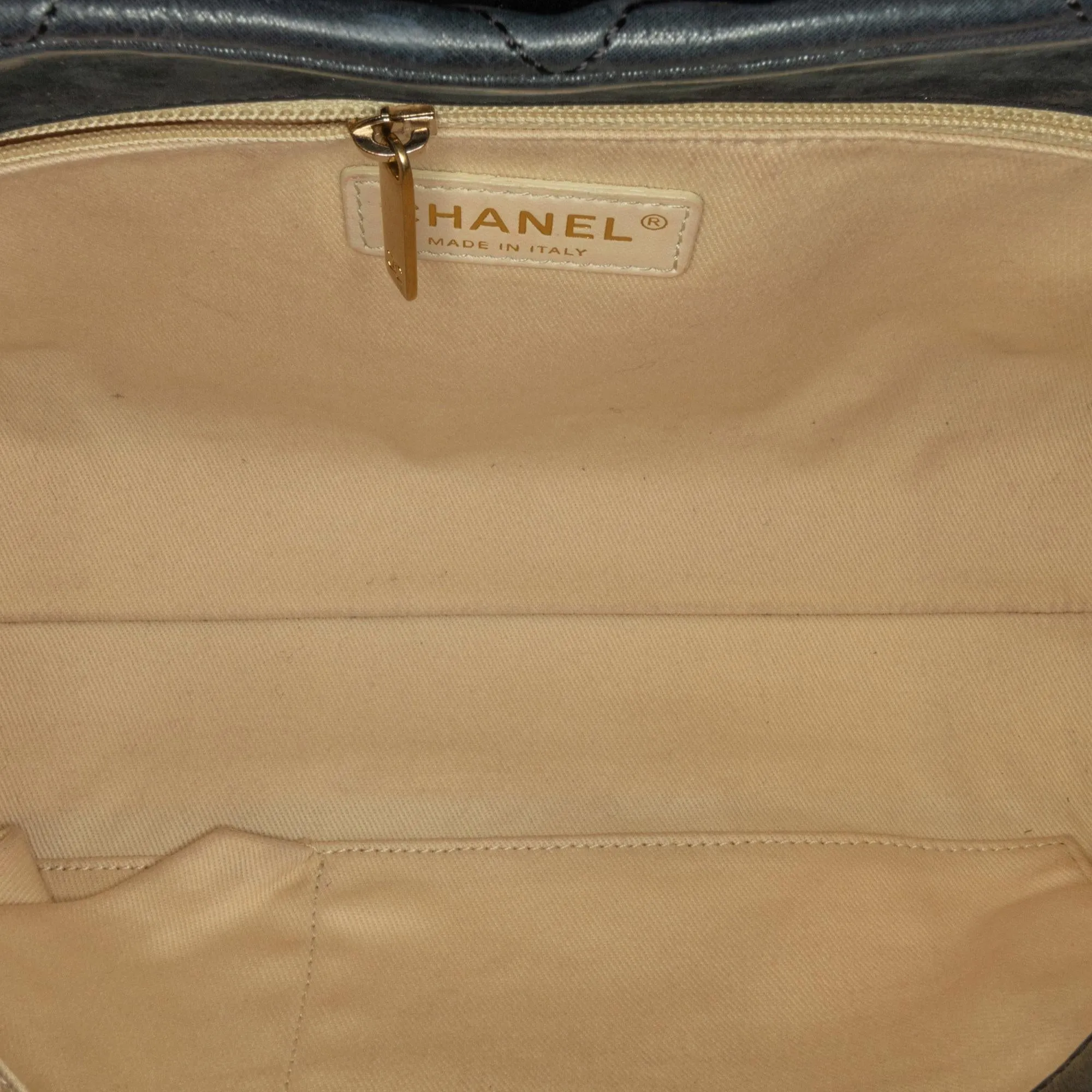 Chanel Large Aged Calfskin Chic Quilt Flap (SHG-qmJwT4)