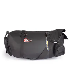 Designer Black Messenger Bag