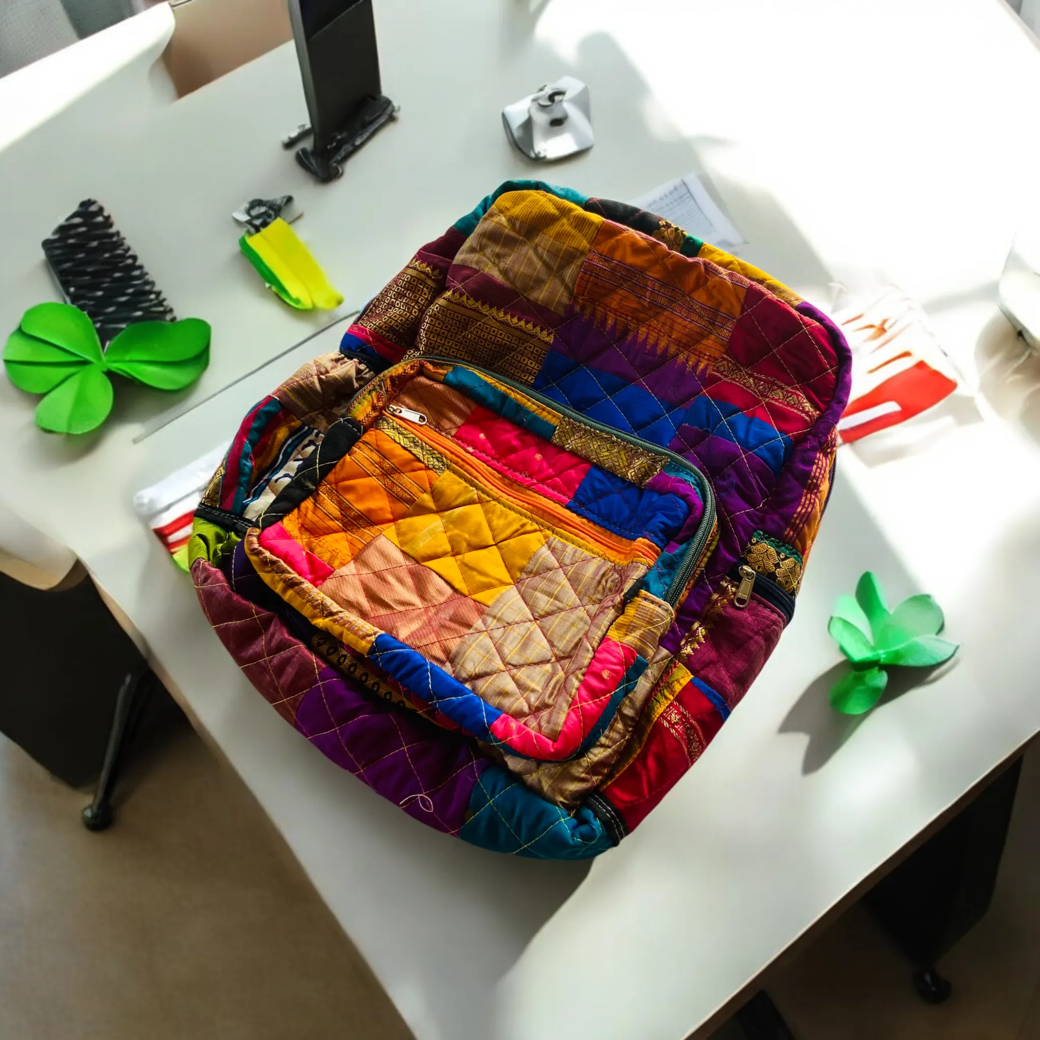 Eco-friendly and Stylish Backpacks: Bright Indian Weaves- Your Travel Companion