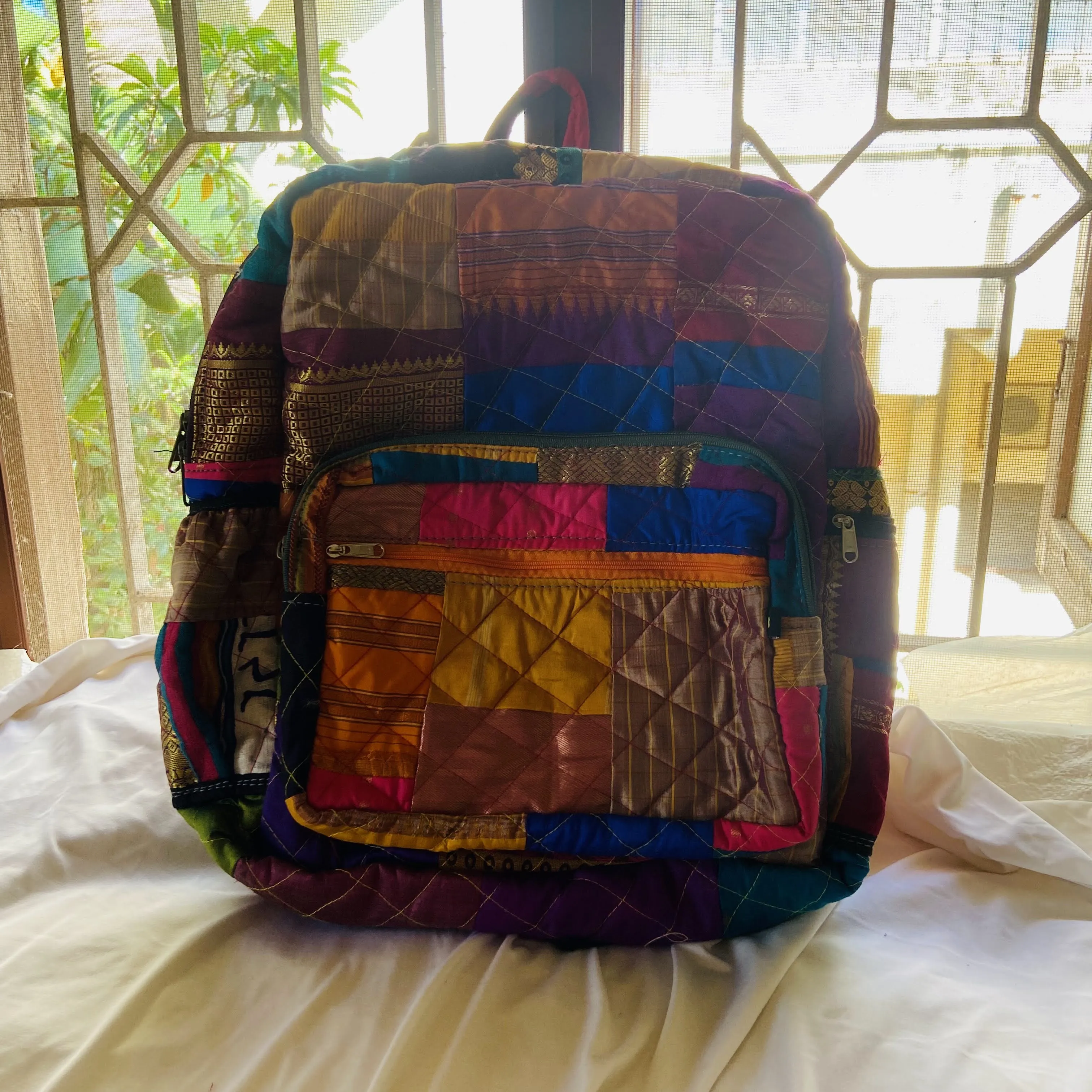 Eco-friendly and Stylish Backpacks: Bright Indian Weaves- Your Travel Companion