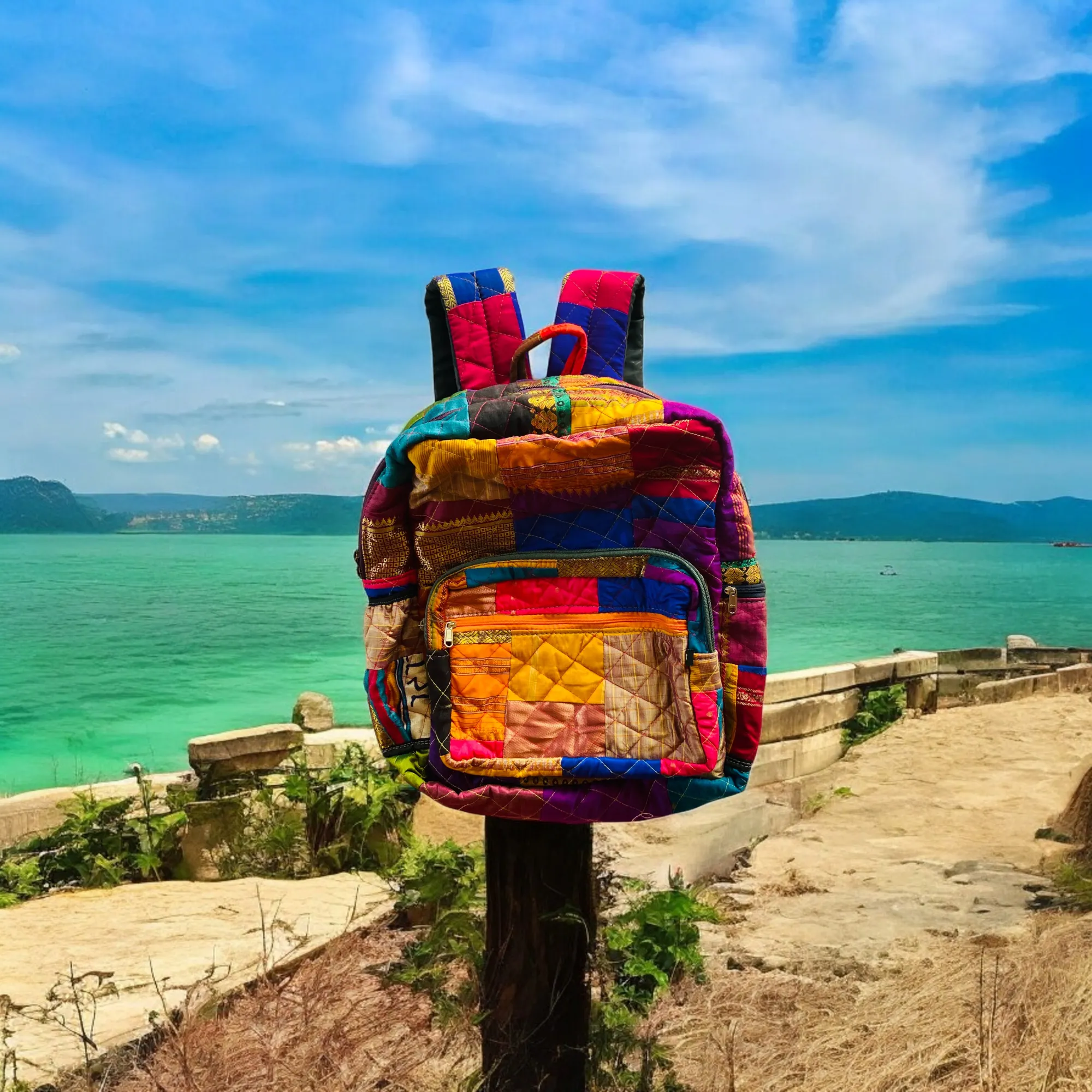 Eco-friendly and Stylish Backpacks: Bright Indian Weaves- Your Travel Companion
