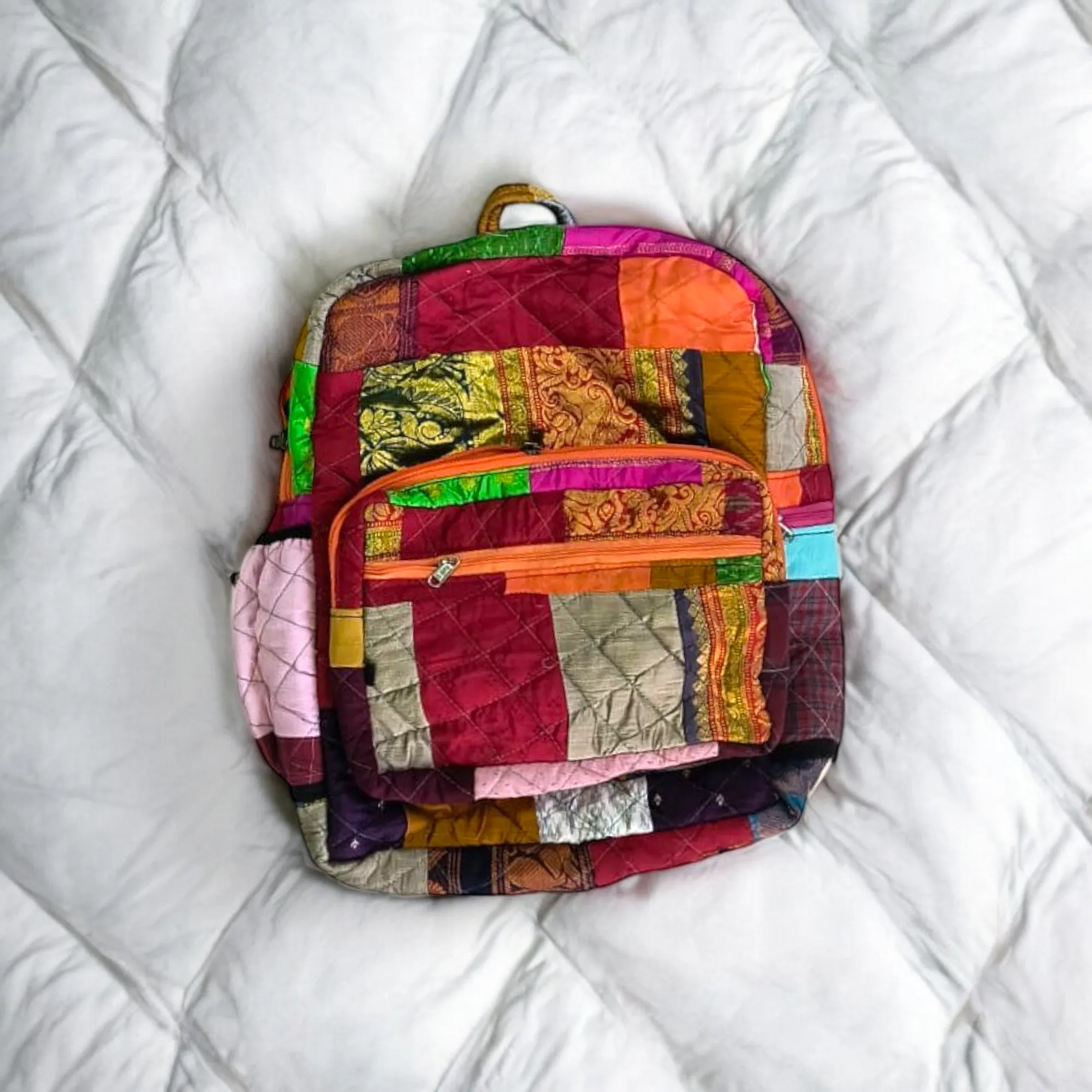 Eco-friendly and Stylish Backpacks: Bright Indian Weaves- Your Travel Companion