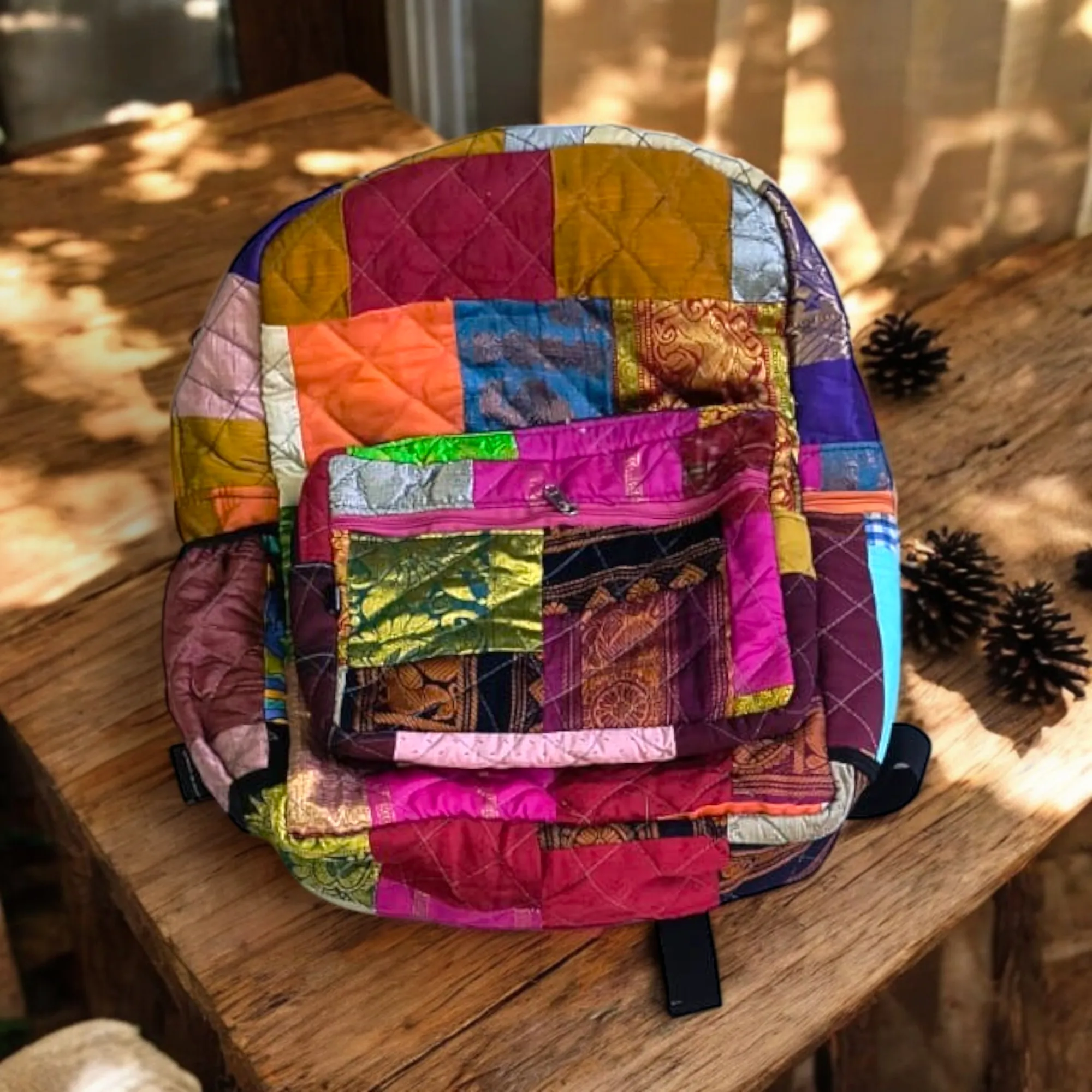 Eco-friendly and Stylish Backpacks: Bright Indian Weaves- Your Travel Companion