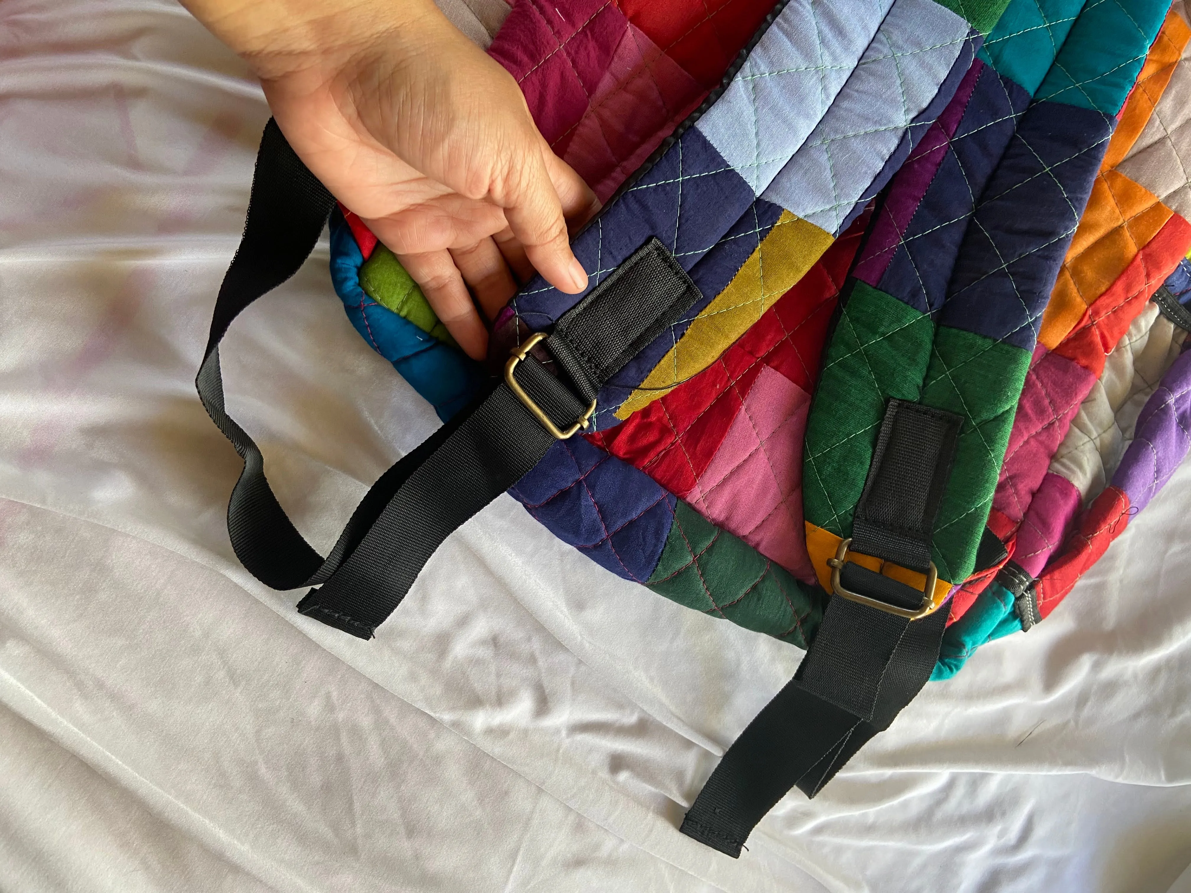 Eco-friendly and Stylish Backpacks: Multicolor Solids - Your Travel Companion