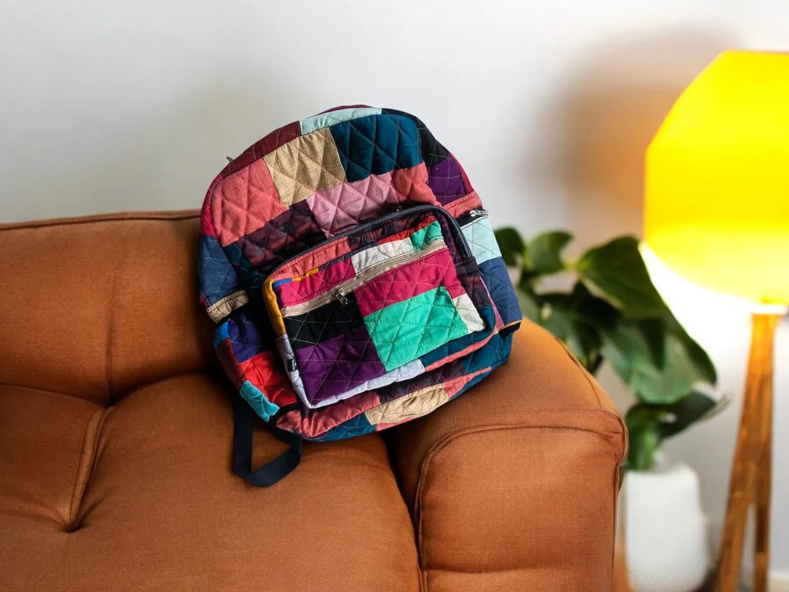 Eco-friendly and Stylish Backpacks: Multicolor Solids - Your Travel Companion