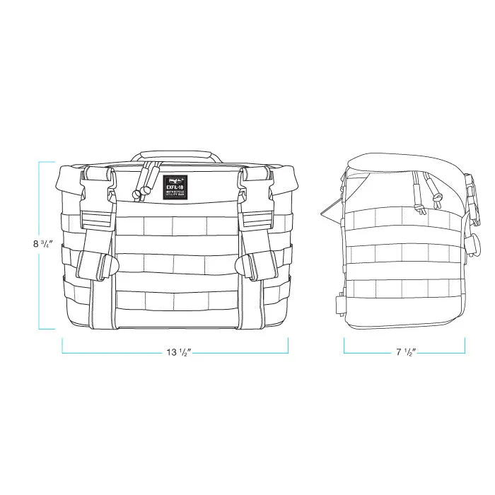 EXFIL-18 Saddlebags Black