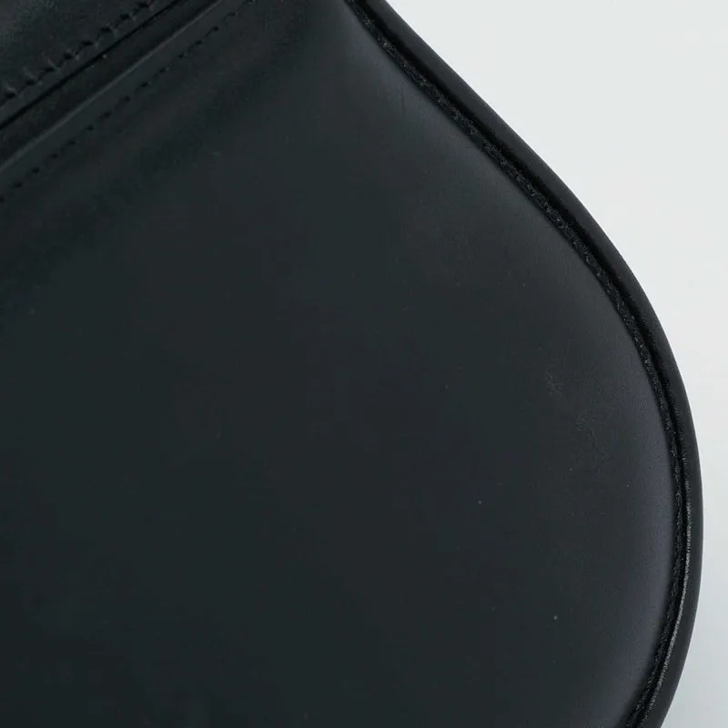 Fendi Black Leather Small C'mon Flap Shoulder Bag
