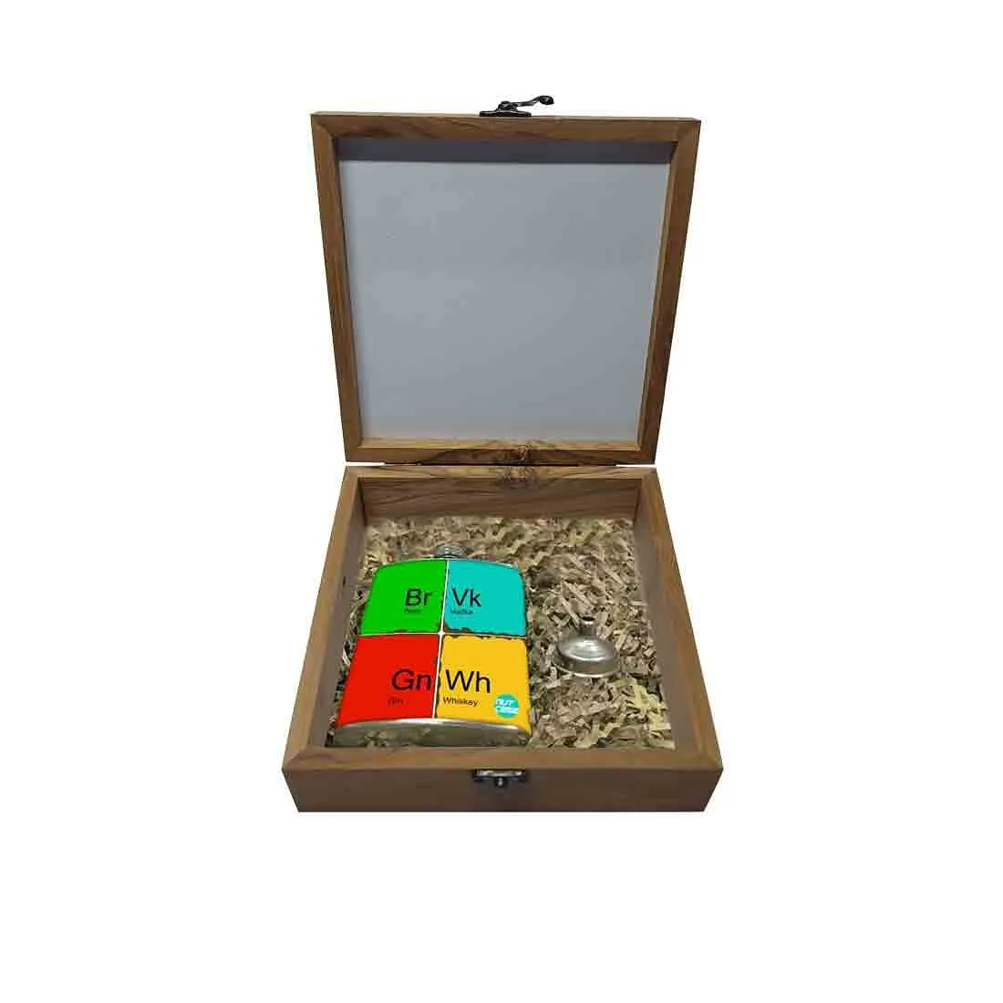 Hip Flask Gift Box -4 Spirits One Love