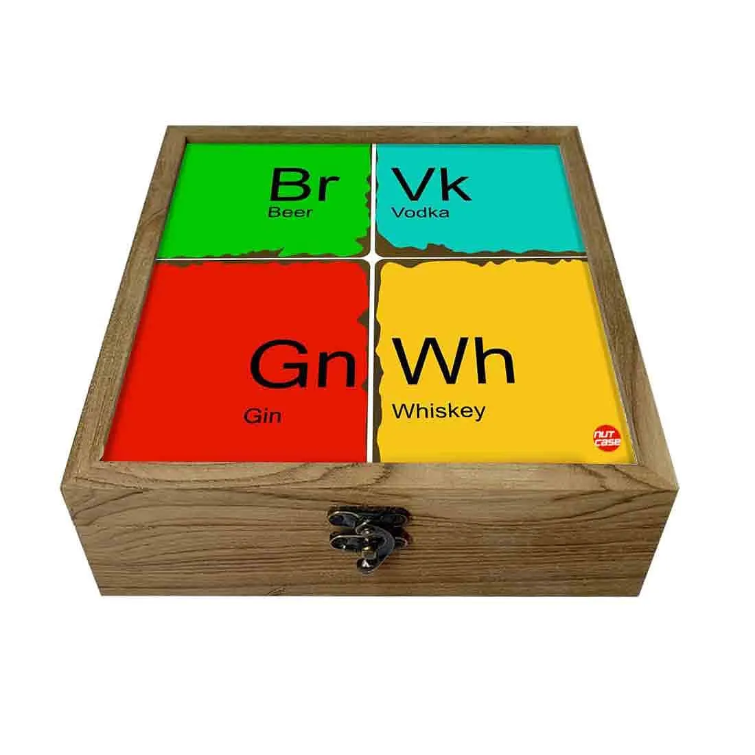 Hip Flask Gift Box -4 Spirits One Love