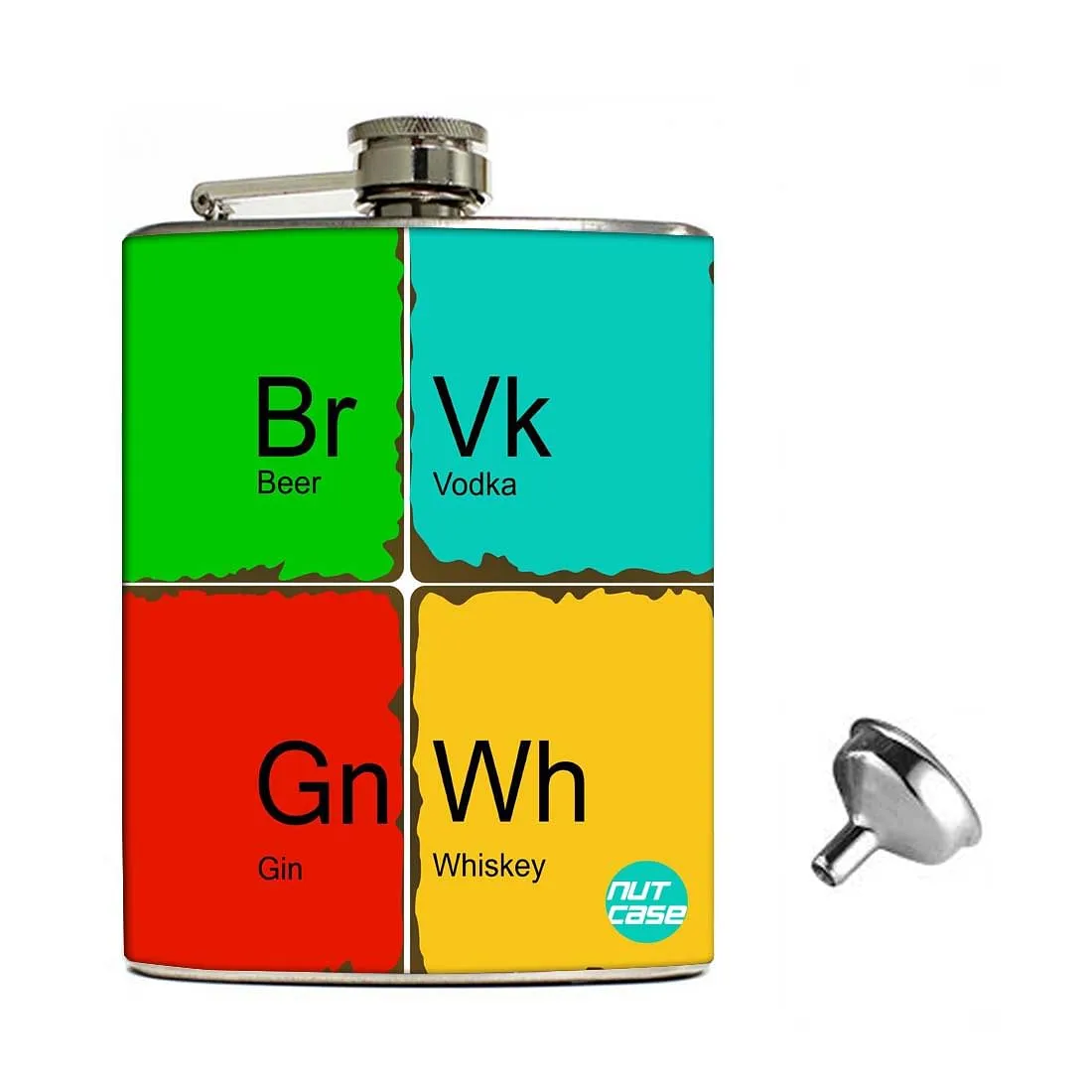 Hip Flask Gift Box -4 Spirits One Love