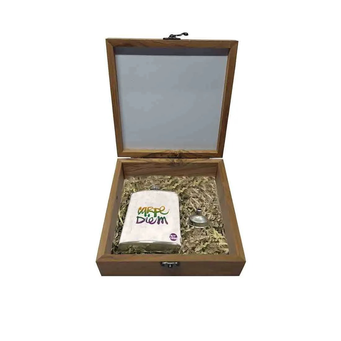 Hip Flask Gift Box -Carpe Diem