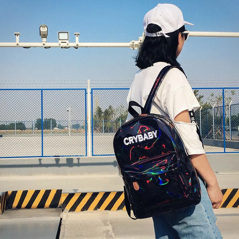 Holographic Crybaby Backpack