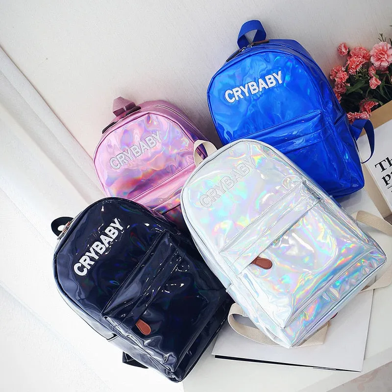 Holographic Crybaby Backpack