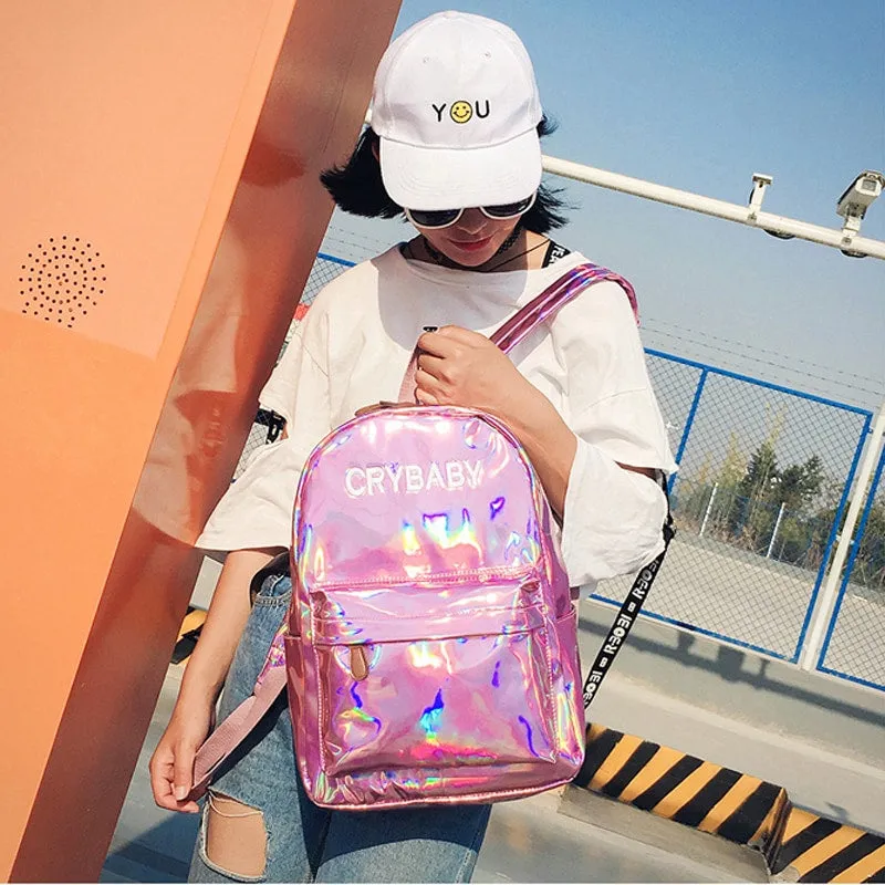 Holographic Crybaby Backpack