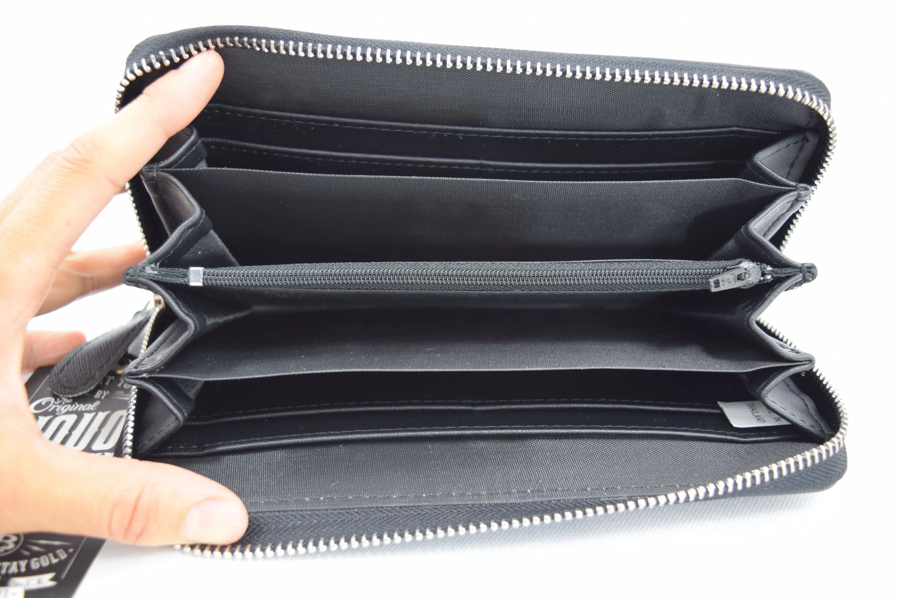 Liquorbrand Pinup Retro Cherry Daisy Zip Around clutch wallet