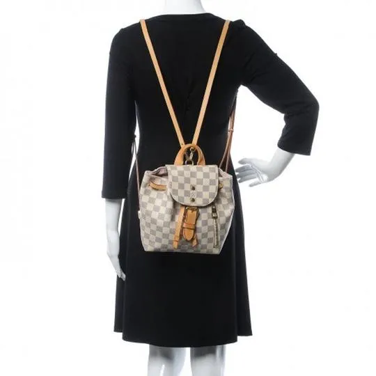 Louis Vuitton Sperone Bb 2018 White Damier Azur Canvas Backpack
