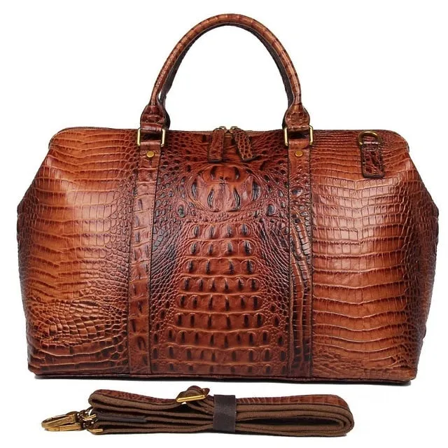 Luxury Brand Men Travel Bags Cow Leather Carry on Luggage Bags Overnight Travel Tote Large Weekend Bag Men Duffel Bags Handbag