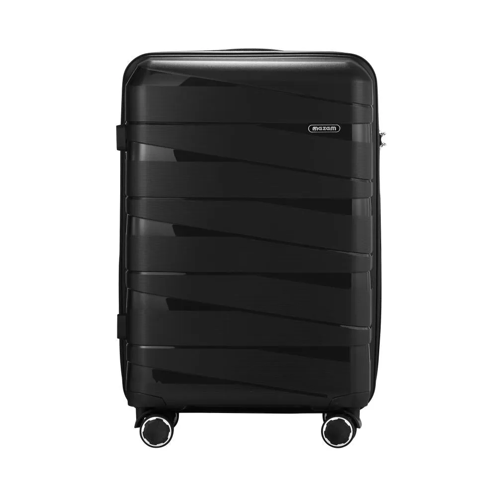 Mazam 28" Luggage Set Travel TSA Lock PP Case Black
