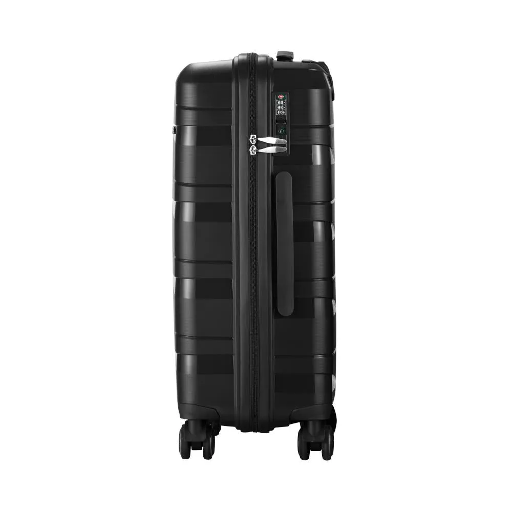 Mazam 28" Luggage Set Travel TSA Lock PP Case Black