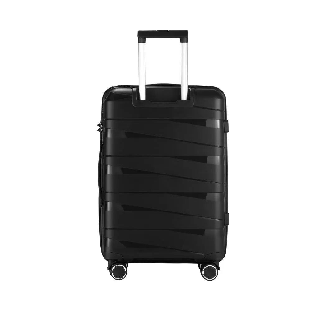 Mazam 28" Luggage Set Travel TSA Lock PP Case Black