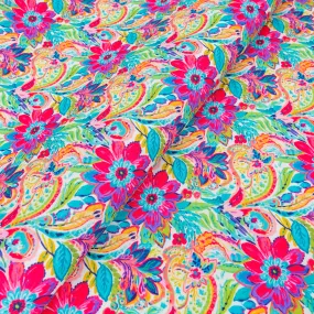 Paisley Paradise Water-Resistant Canvas 18" x 58" Roll