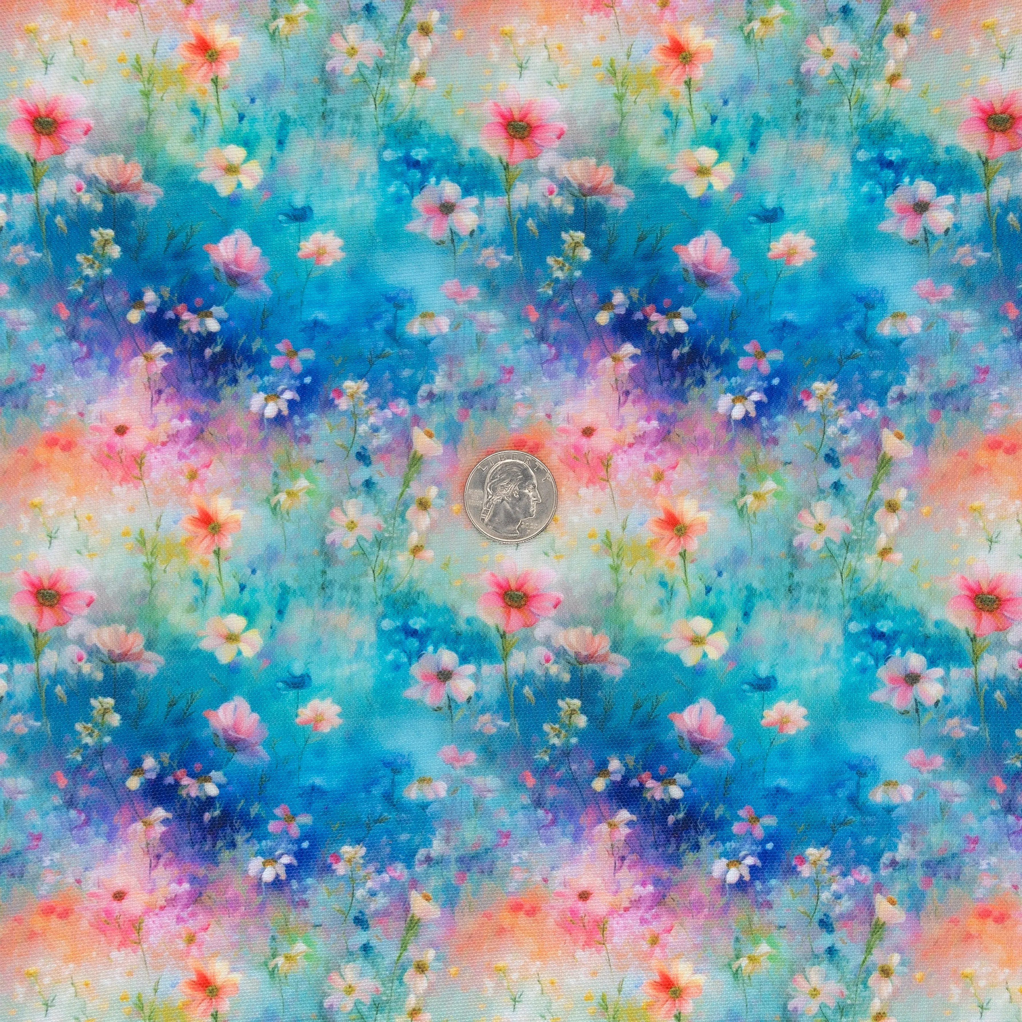 Pastel Meadows Water-Resistant Canvas 18" x 58" Roll