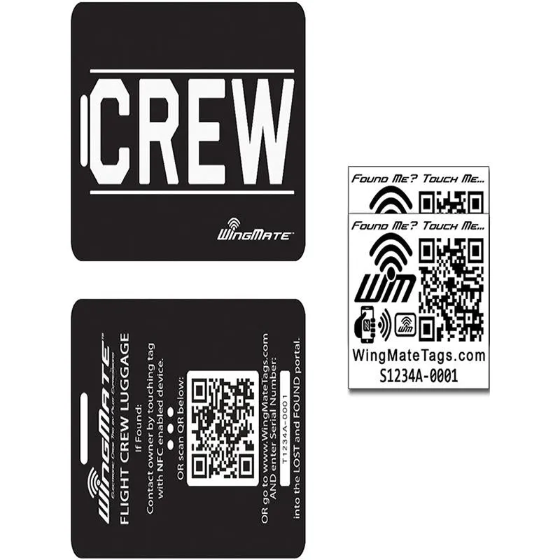 Pilot Expressions - Wingmate Luggage Tag   2 Stickers | OPEX590-2
