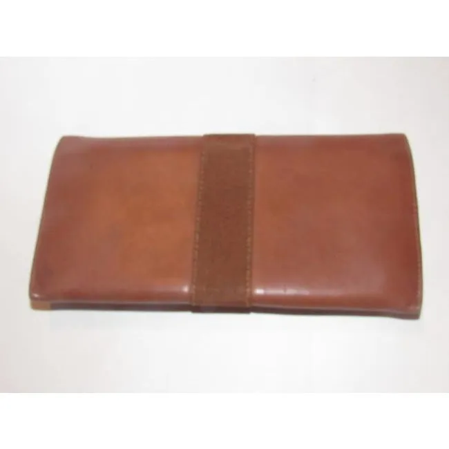 Salvatore Ferragamo Chestnut Brown Smooth Leather Vintage Wallet