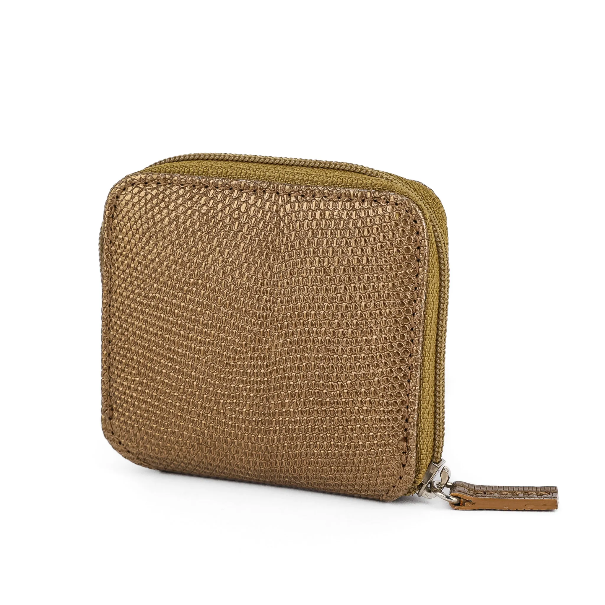 SALVATORE FERRAGAMO Coin Pouch - Gold Lizard