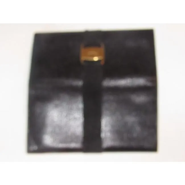 Salvatore Ferragamo Navy Blue Textured Leather Vintage Vara Bi Fold Wallet