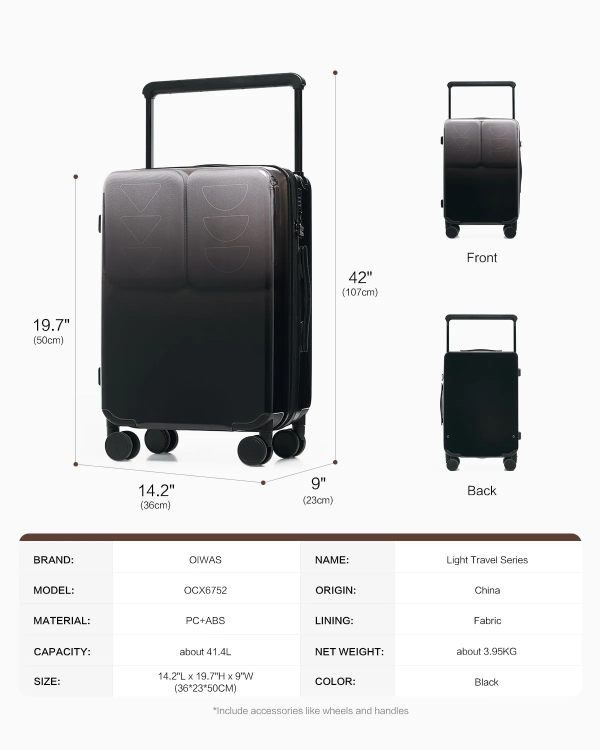 SHEER Luggage OIWAS × Apple Find My Smart Anti-lost Suitcase