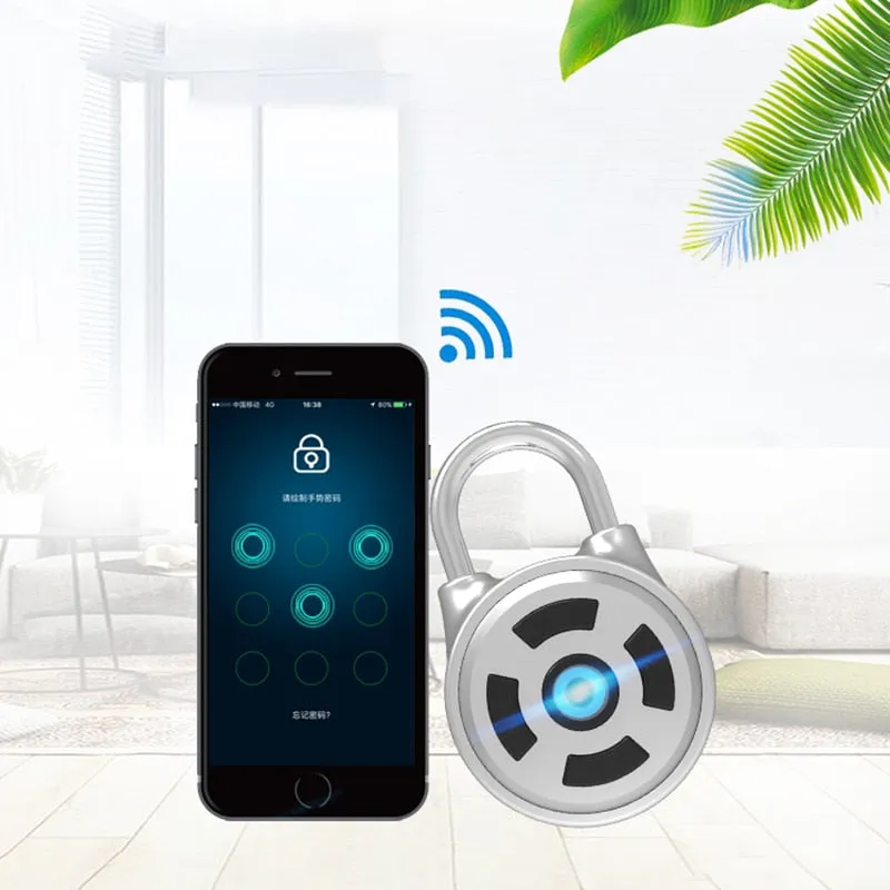 Small smart security password padlock Mobile APP unlock Cabinet luggage lock Home security Bluetooth lockBD-M1