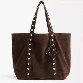 UAKISS  -  Frosted Vintage Women's Bag Large Capacity Shoulder Bag Solid Color Simple Casual Commuter Bags Autumn Retro 2025 Hot Selling