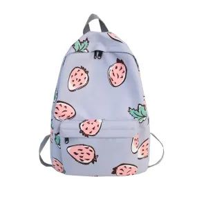 UAKISS  -  Original Cartoon Print Girl Backpack Large Capacity Cute Female Student Schoolbag Classic Lightweight Portable Backpacks