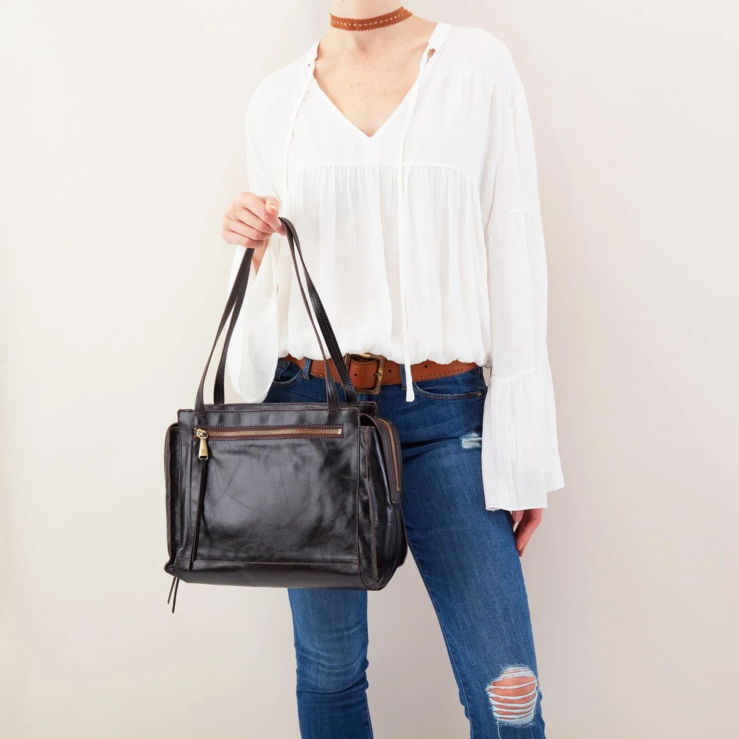 Women's Hobo Affinity Black Leather